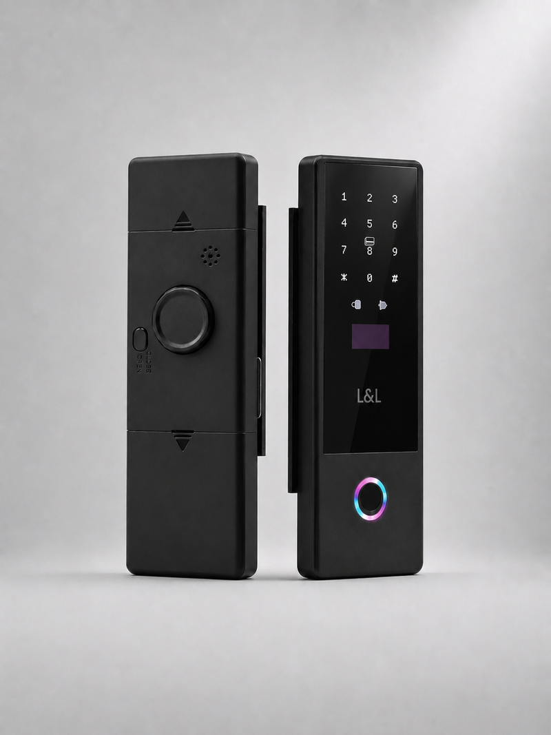 LAVORA CRYSTA Smart Glass Door Lock | App-Controlled Glass Door Security