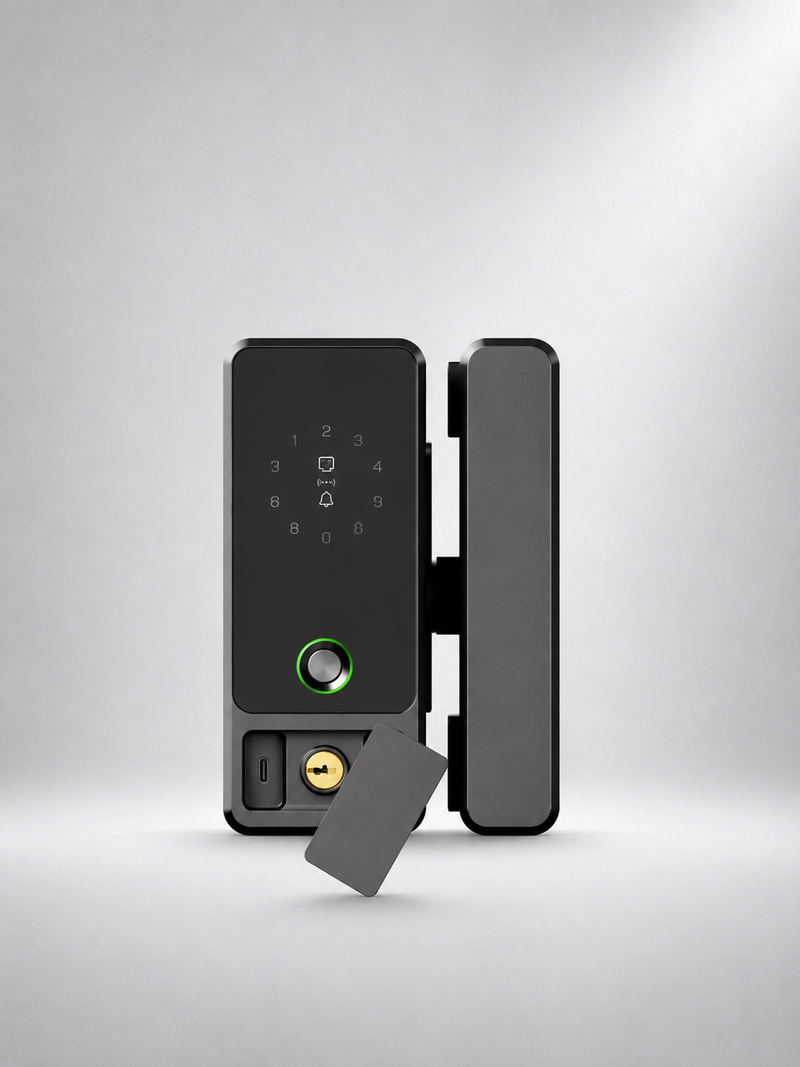 LAVORA LUMINA Smart Glass Door Lock | Remote Access & Fingerprint Security