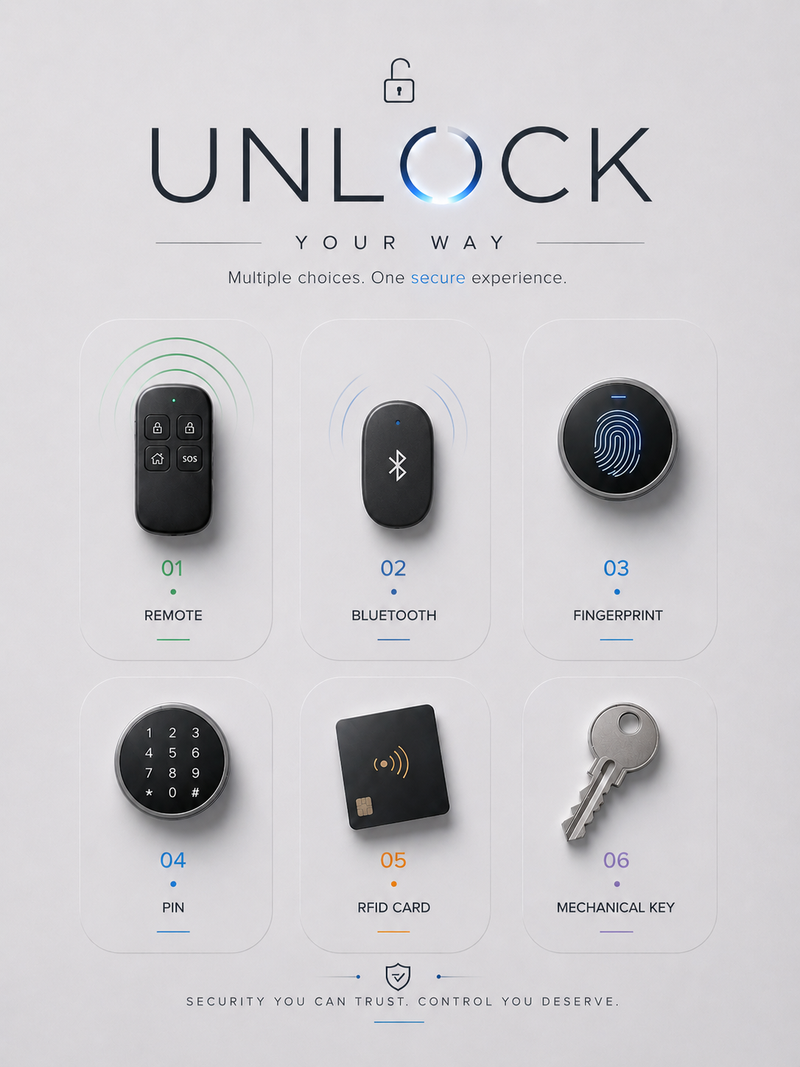 LAVORA LUMINA Smart Glass Door Lock | Remote Access & Fingerprint Security