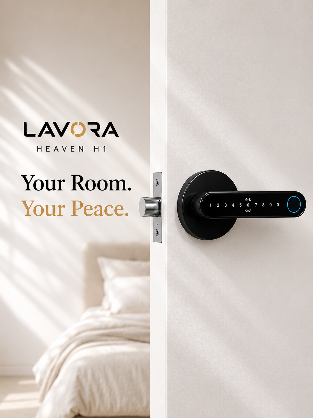 LAVORA HEAVEN H1 Smart Lock | Bluetooth, Fingerprint & PIN Access