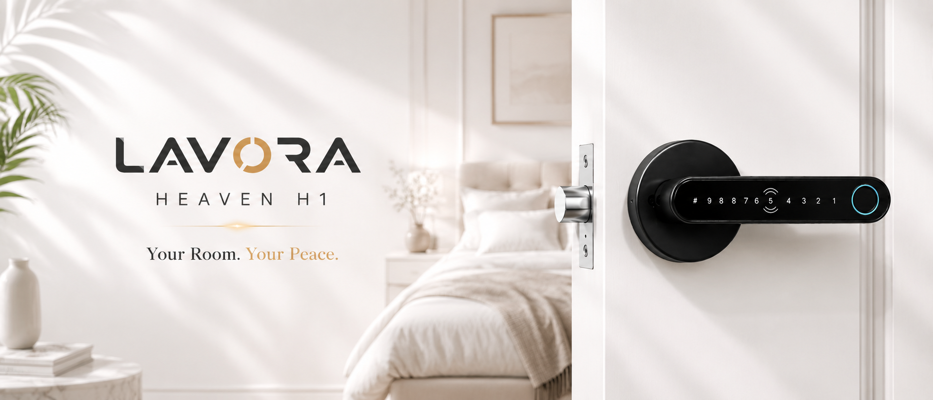 LAVORA HEAVEN H1 Smart Lock | Bluetooth, Fingerprint & PIN Access