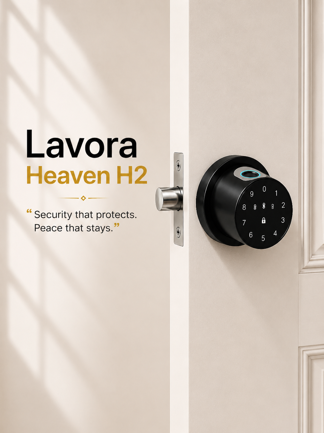 LAVORA HEAVEN H2 Smart Lock | Bluetooth Fingerprint Door Lock
