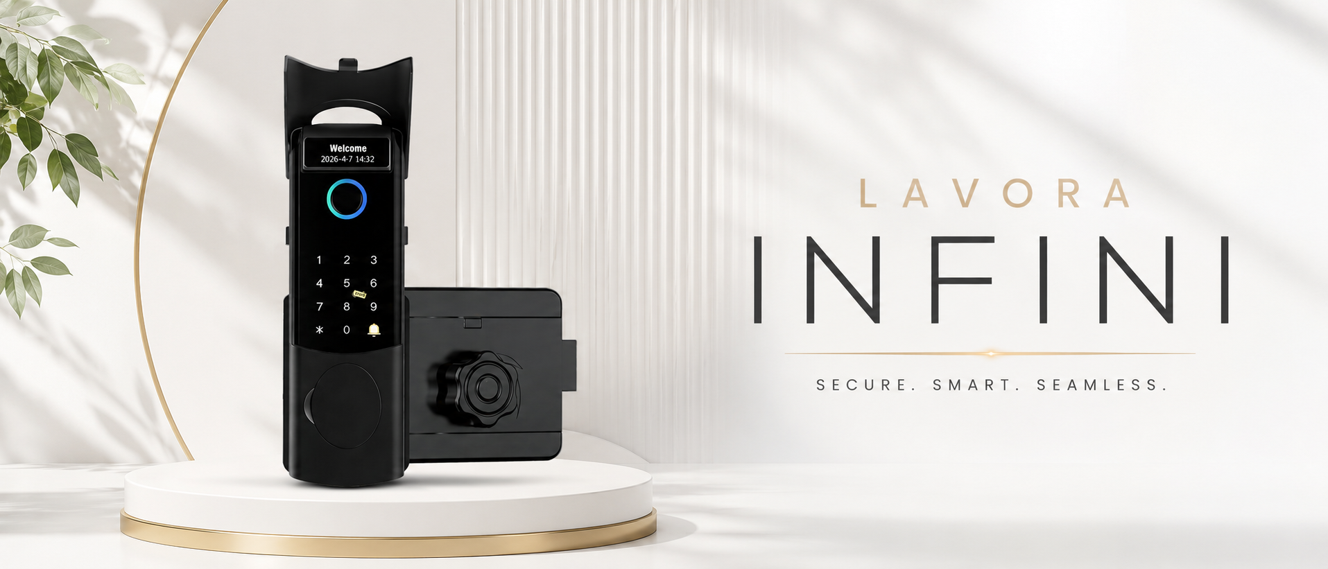 LAVORA INFINI Smart Lock | App Control, Fingerprint & Remote Unlock