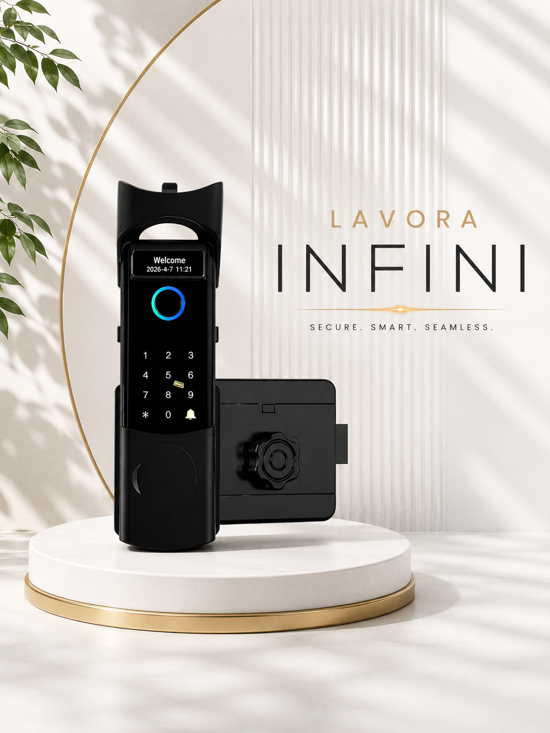 LAVORA INFINI Smart Lock | App Control, Fingerprint & Remote Unlock