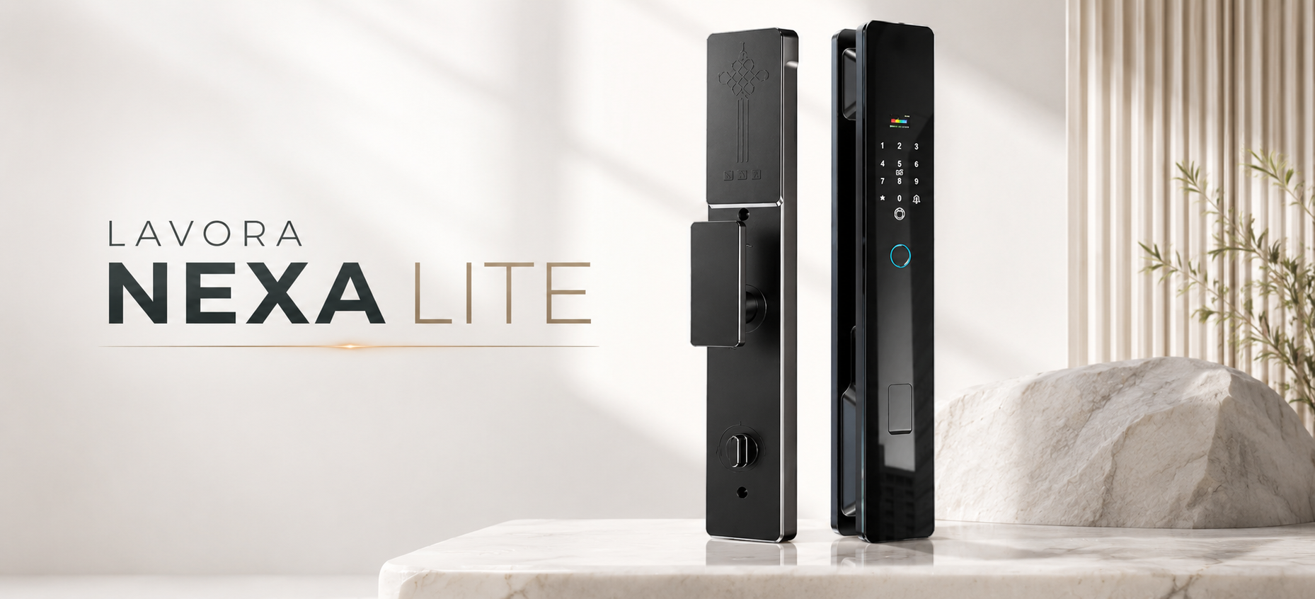LAVORA NEXA LITE Smart Lock | Fingerprint, PIN, RFID & Key Access