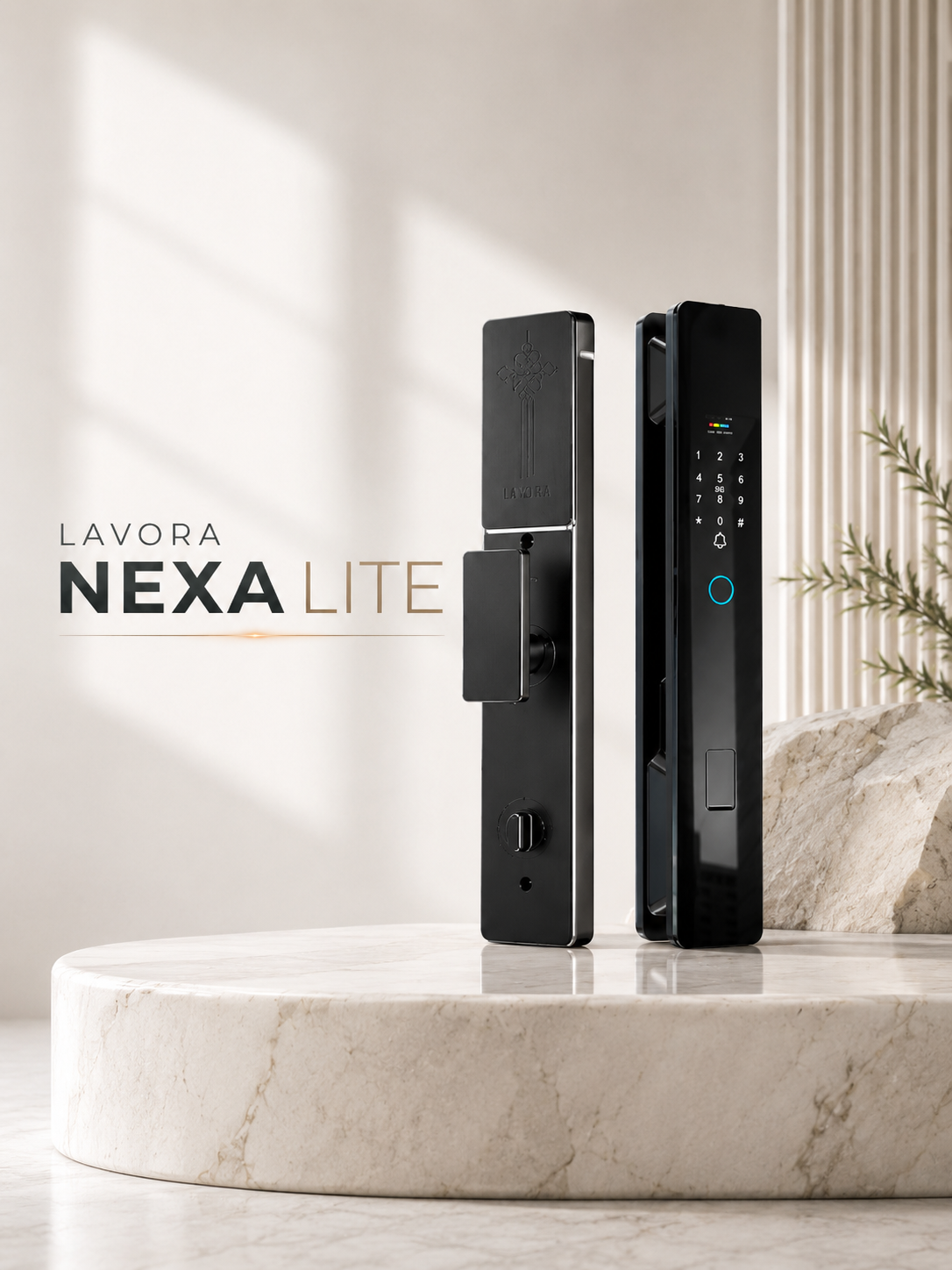 LAVORA NEXA LITE Smart Lock | Fingerprint, PIN, RFID & Key Access