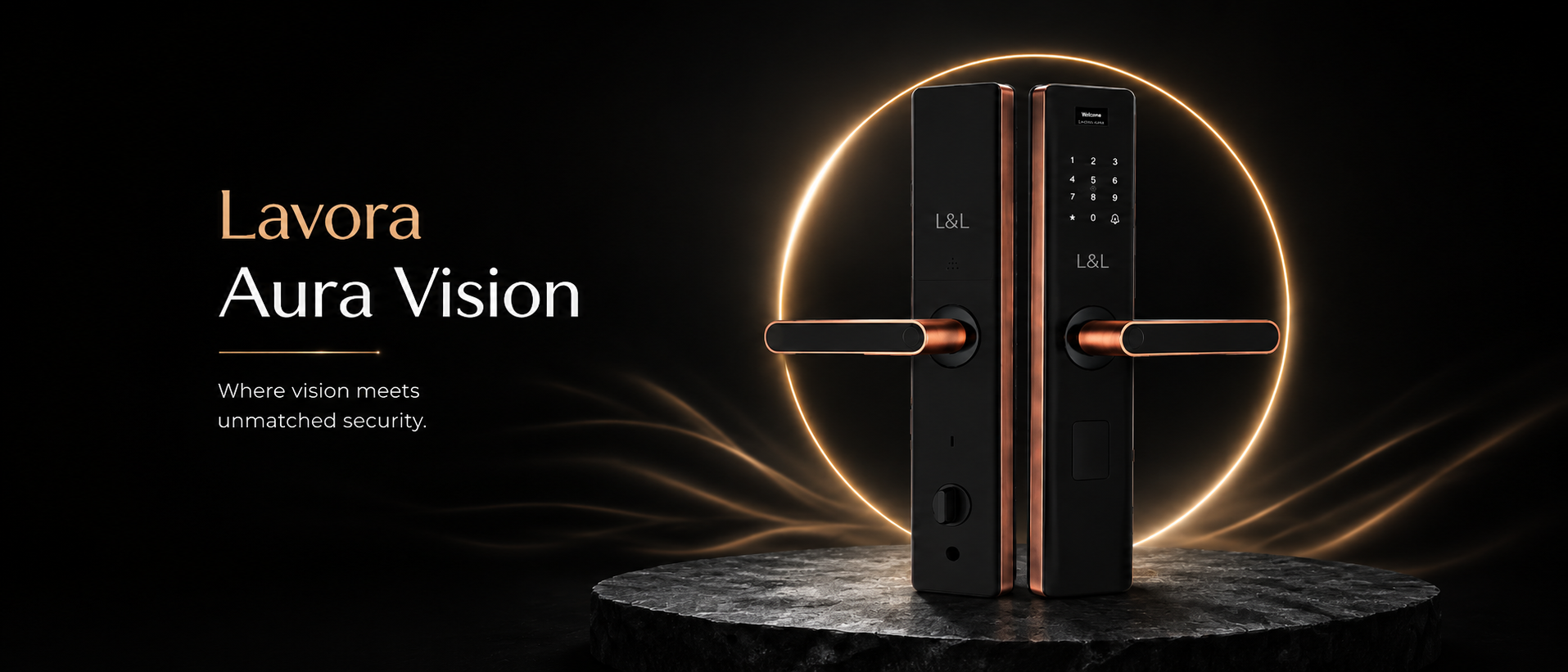 LAVORA AURA VISION Smart Lock | Fingerprint, PIN & RFID Security