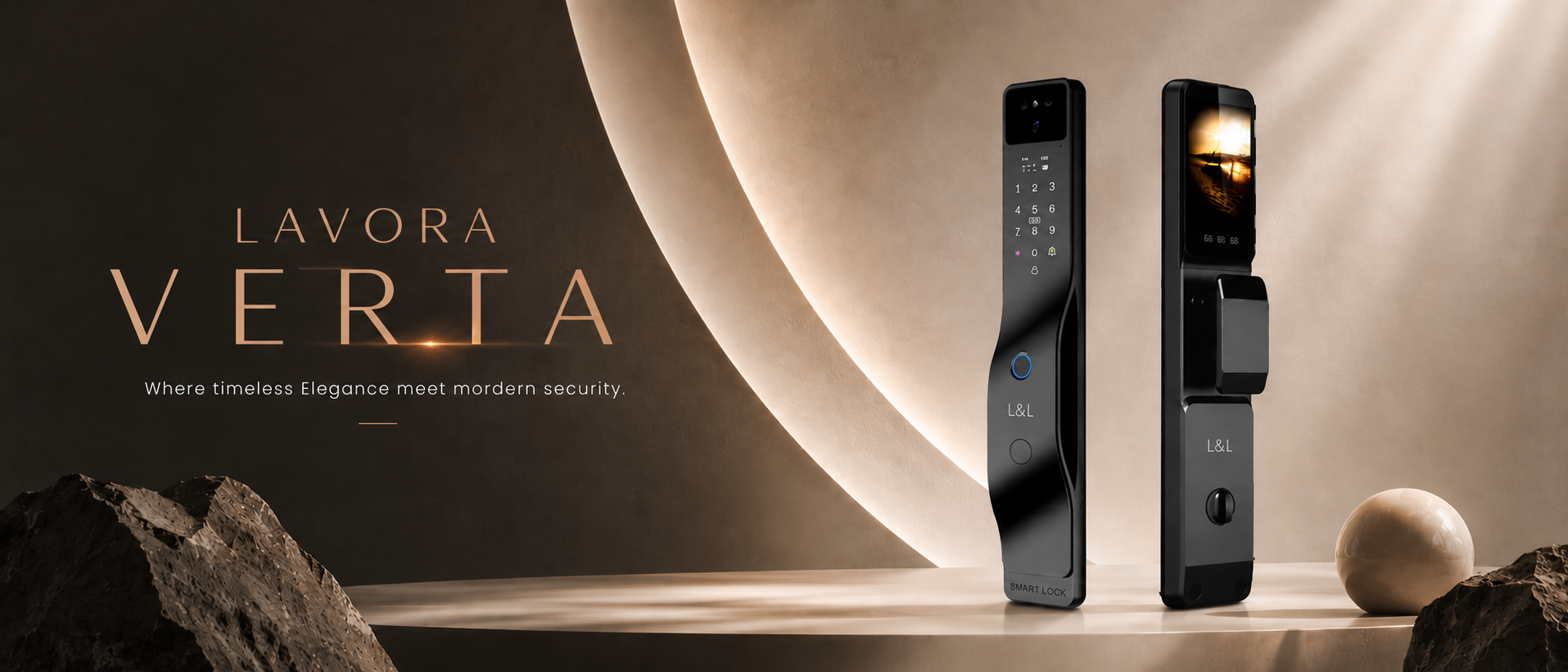 LAVORA VERTA Smart Lock | Palm Vein Authentication & Smart Video Security