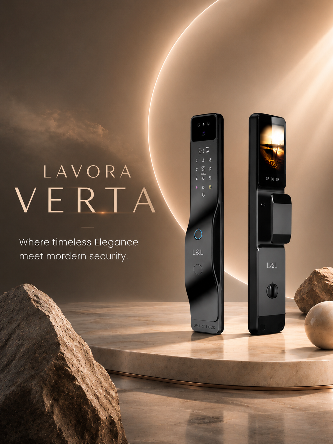 LAVORA VERTA Smart Lock | Palm Vein Authentication & Smart Video Security