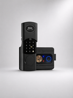 Lavora Infini Pro smart door lock with advanced app-controlled smart security, dual rim fingerprint, front view