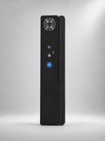 Lavora Nexa Ellite smart door lock at an angle, showing face recognition, palm vein and video security