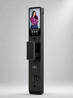 Lavora Nexa Pro black smart door lock, second angled view