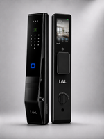 Lavora Prism Pro smart door lock with AI face recognition, palm vein and video calling, front view