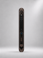 Lavora Vintage antique bronze smart door lock, second angled view