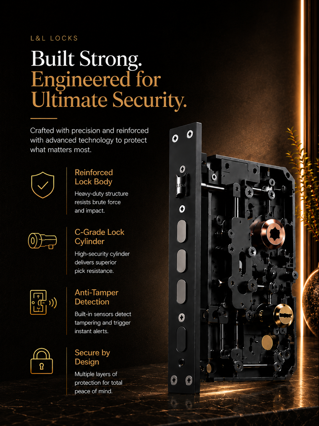 LAVORA PRISM PRO Smart Lock | AI Face Recognition, Palm Vein &amp; Video Calling