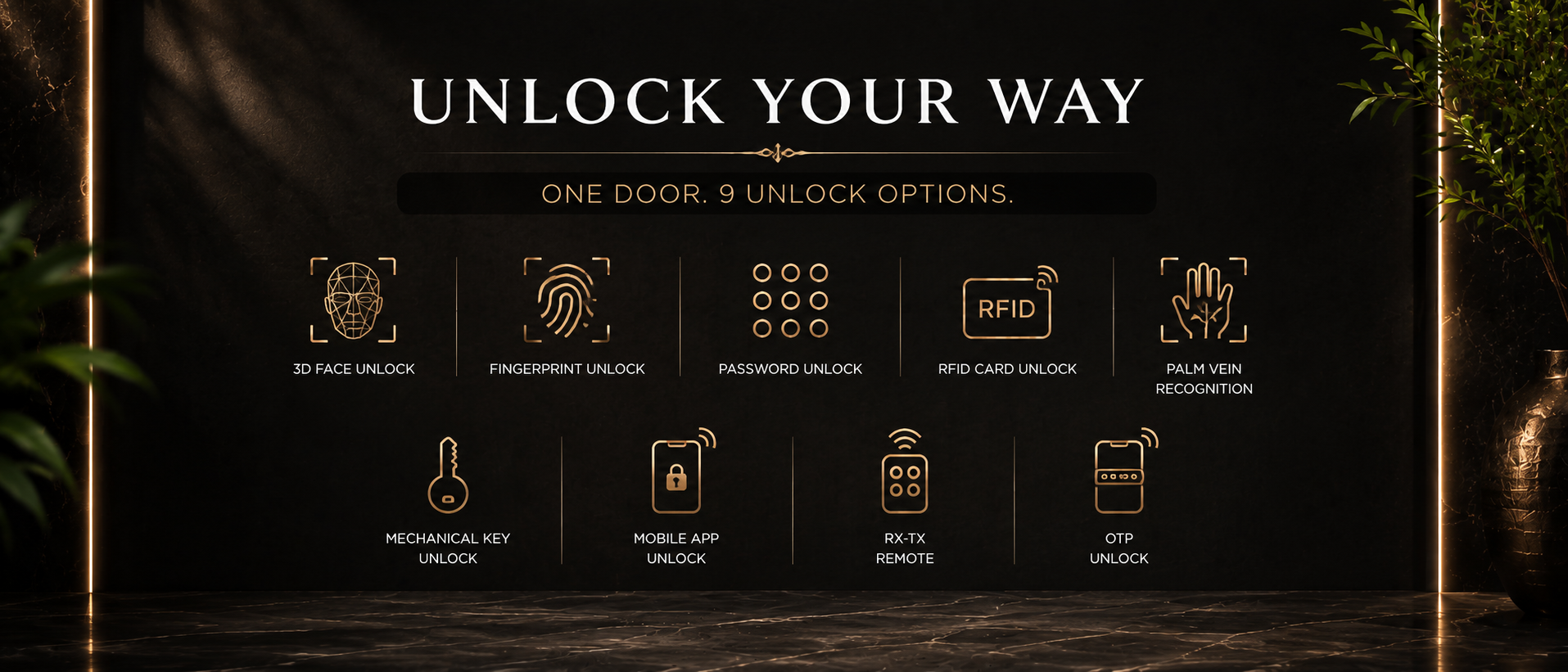 LAVORA PRISM PRO Smart Lock | AI Face Recognition, Palm Vein &amp; Video Calling