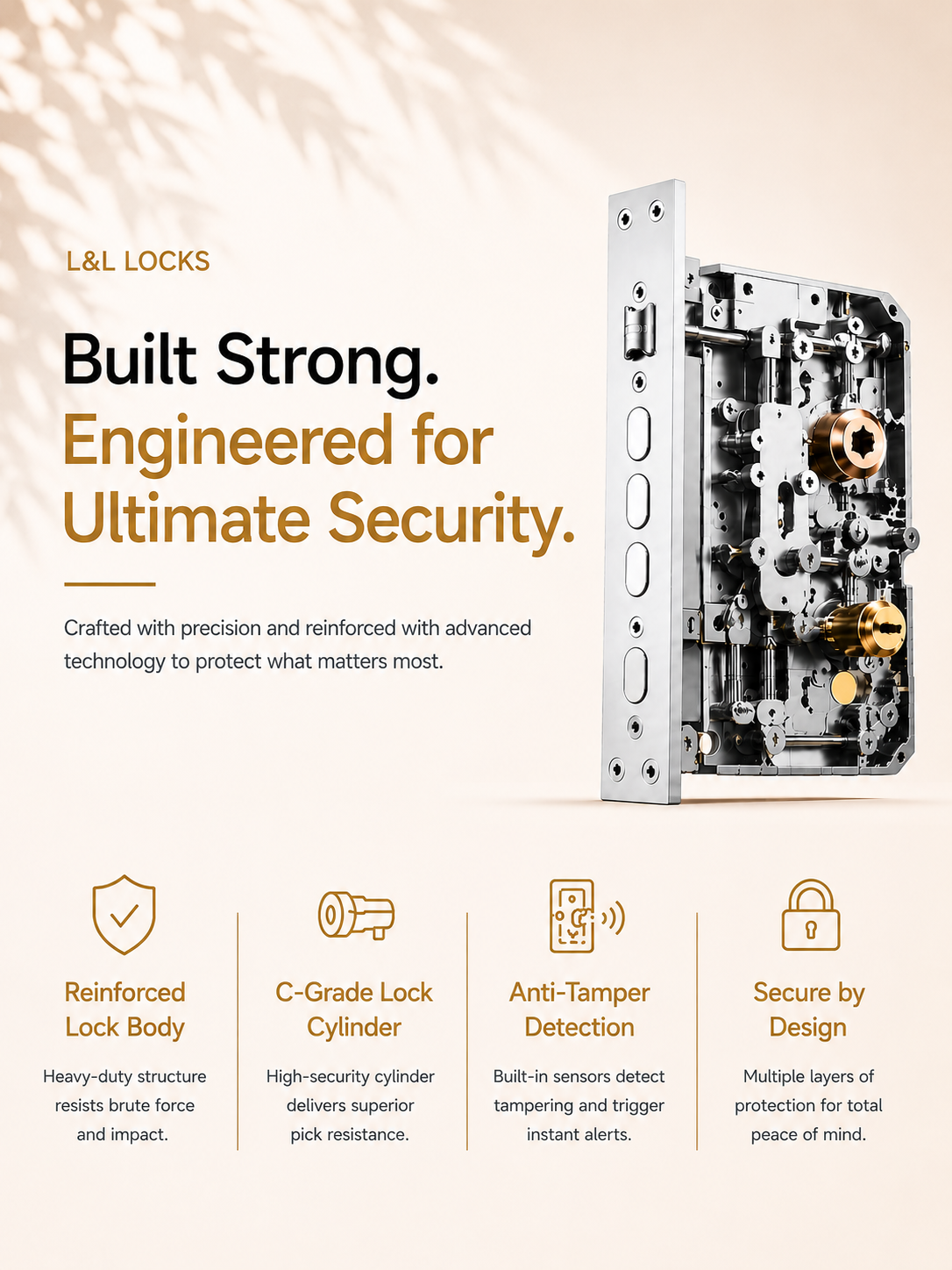 LAVORA NEXA Smart Lock | Fingerprint, App Control & RFID Access
