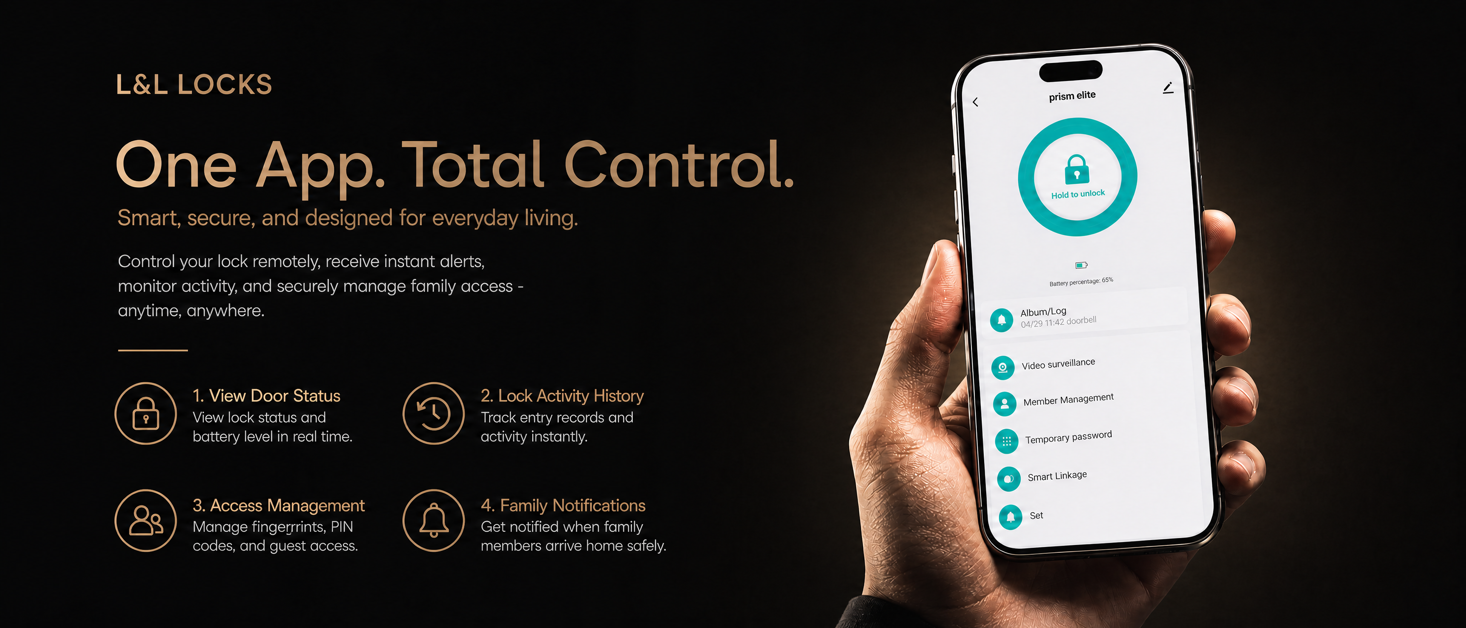 LAVORA VERTA Smart Lock | Palm Vein Authentication & Smart Video Security